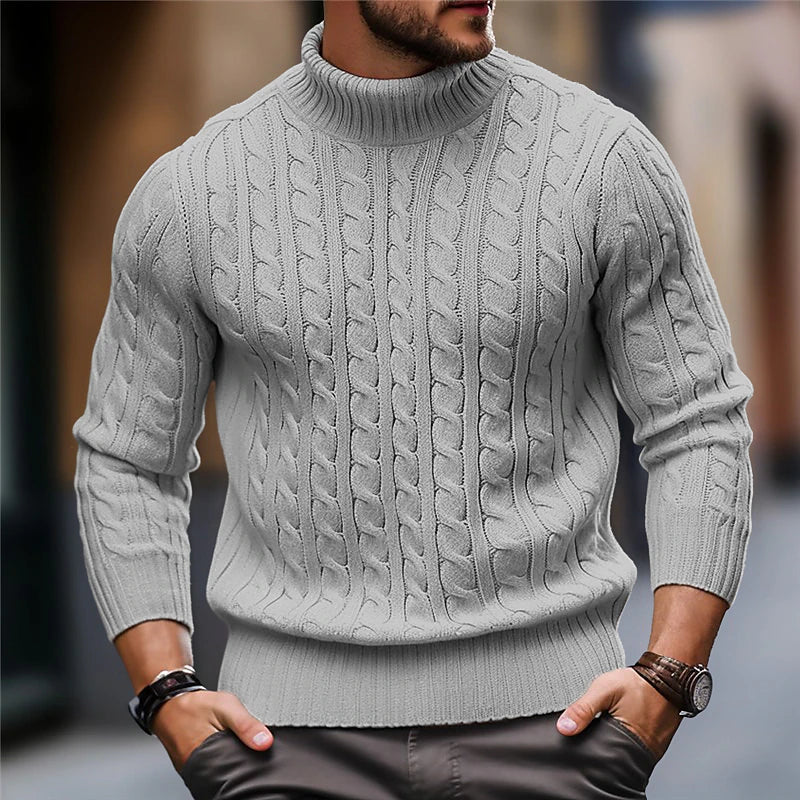 Men's Premium Cable Knit Sweater