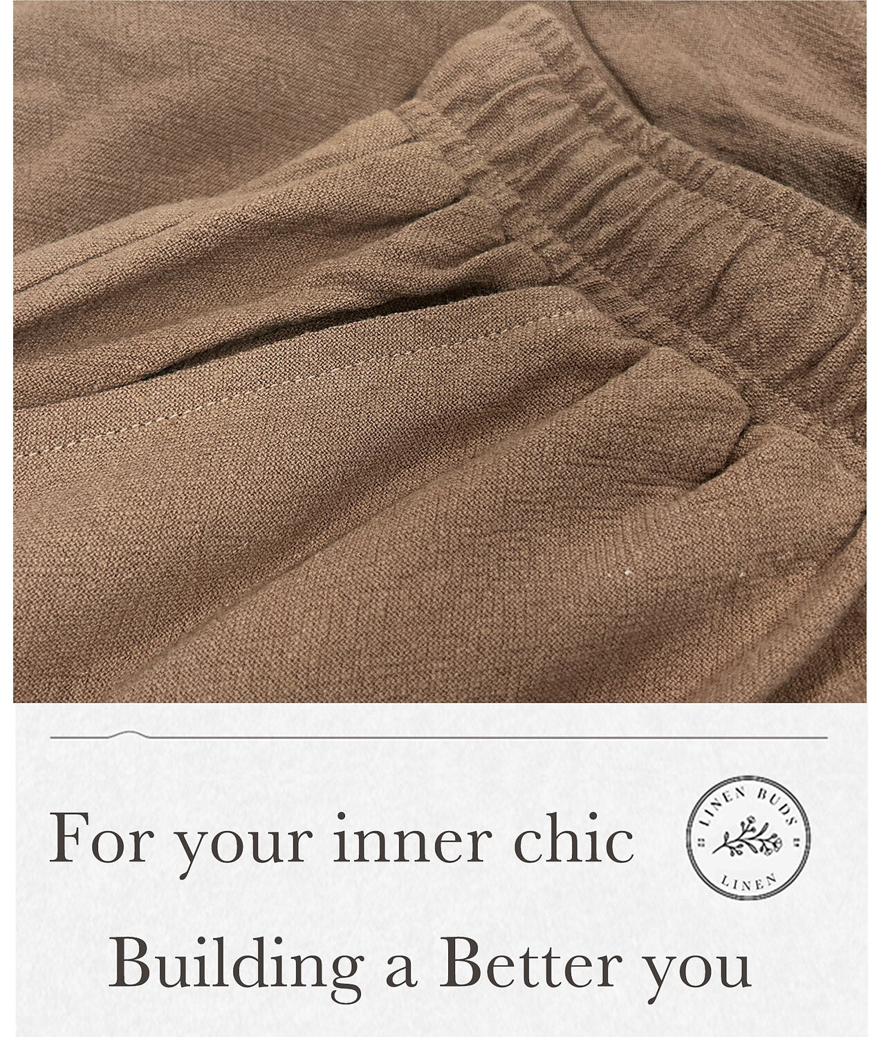 Men's Linen Pants Trousers Baggy Beach Pants