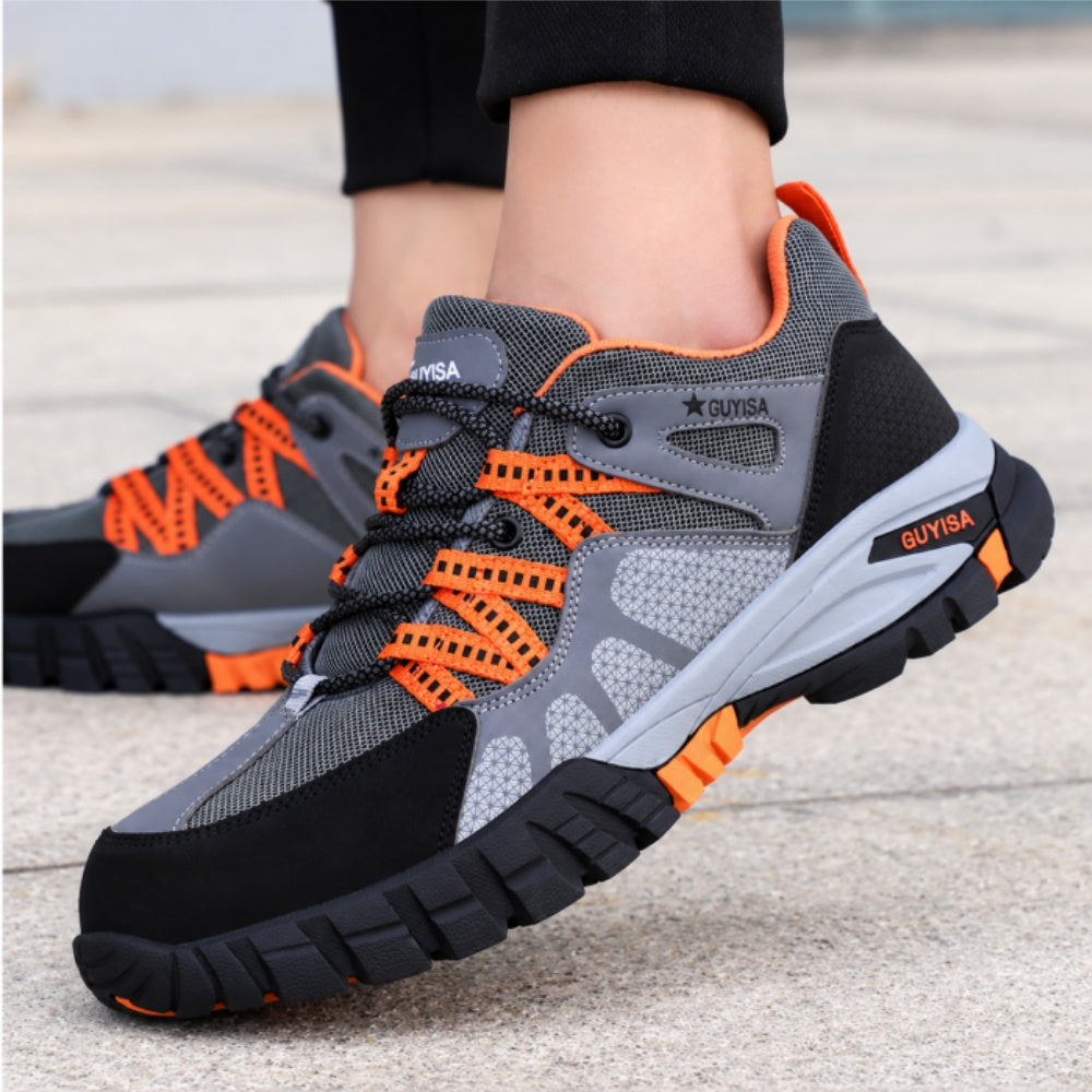 Men's Lightweight Safety Work Shoes with Impact-Resistant Toe