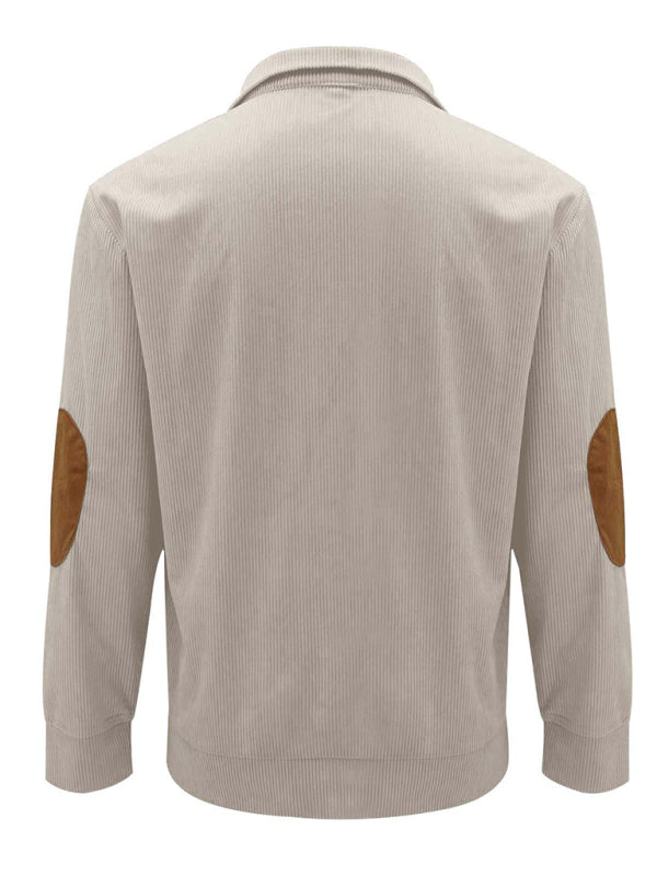 Men's Outdoor Stand Collar Long Sleeve Sweatshirt