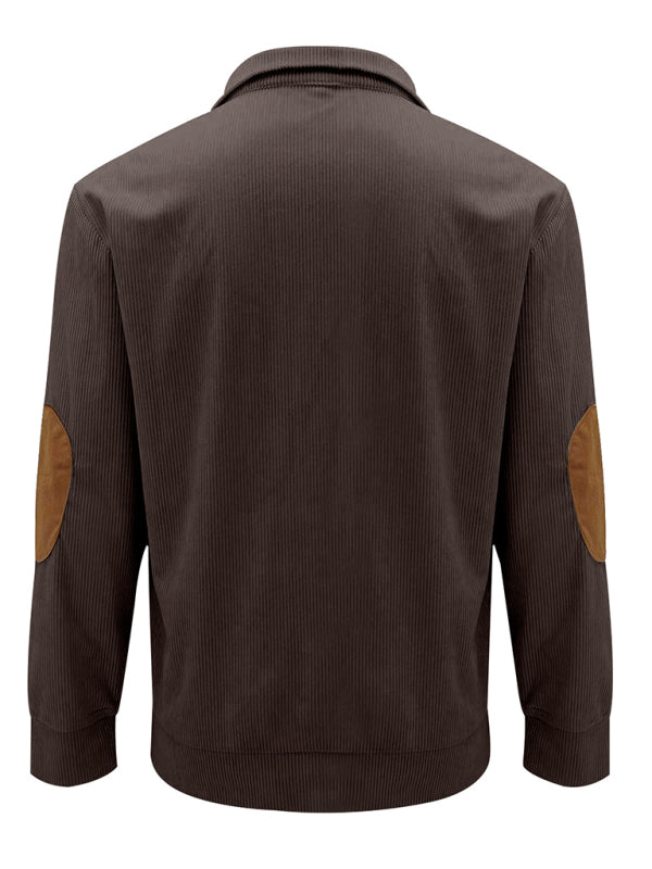 Men's Outdoor Stand Collar Long Sleeve Sweatshirt