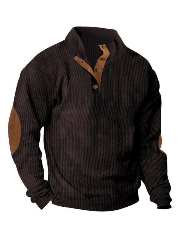 Men's Outdoor Stand Collar Long Sleeve Sweatshirt