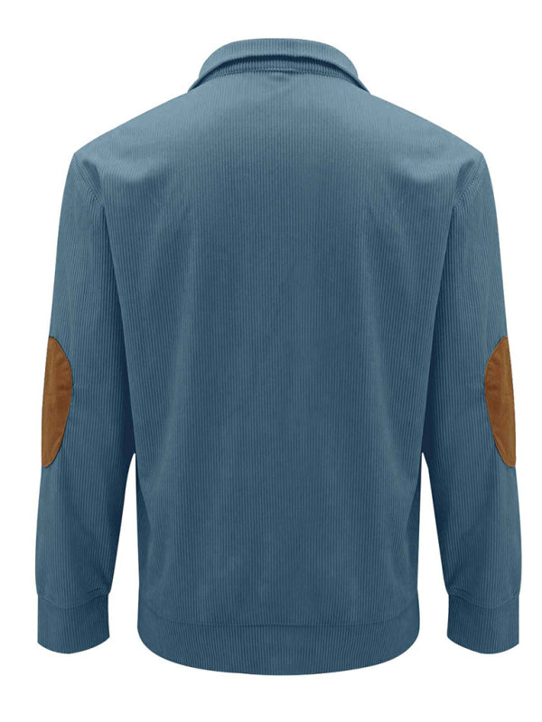 Men's Outdoor Stand Collar Long Sleeve Sweatshirt