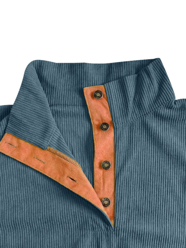 Men's Outdoor Stand Collar Long Sleeve Sweatshirt