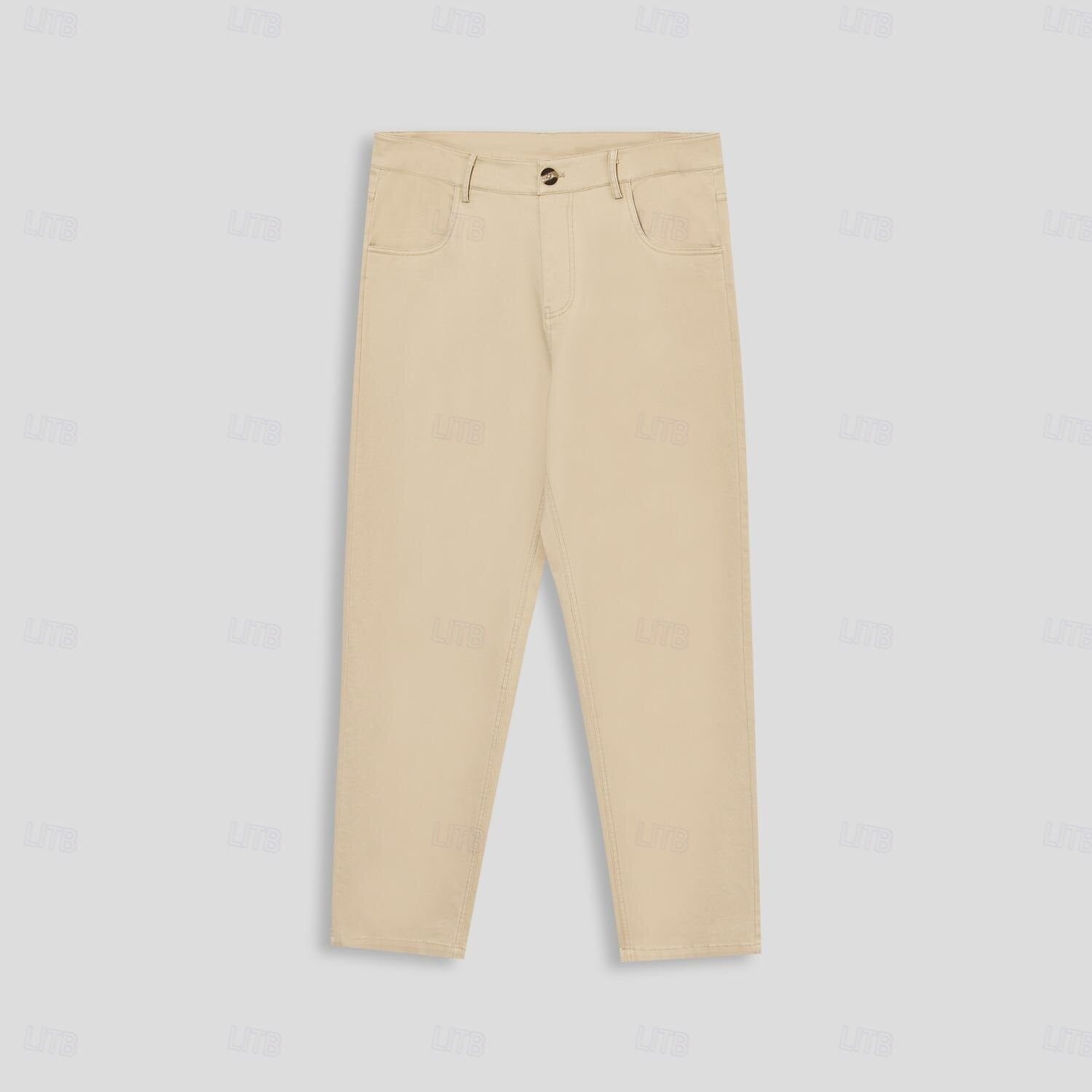 Solid Color Full Length Chinos