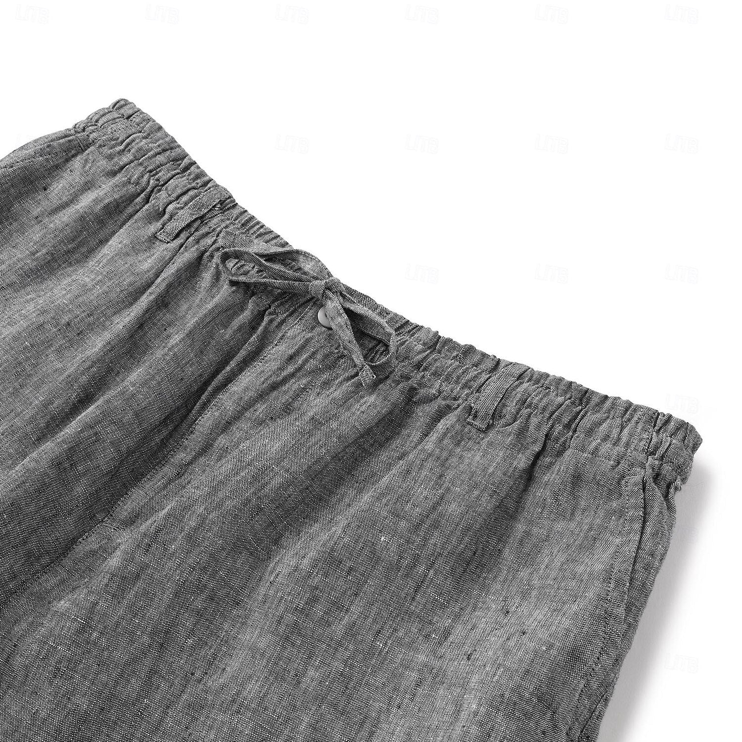 Men's Linen Pants Trousers Casual Pants