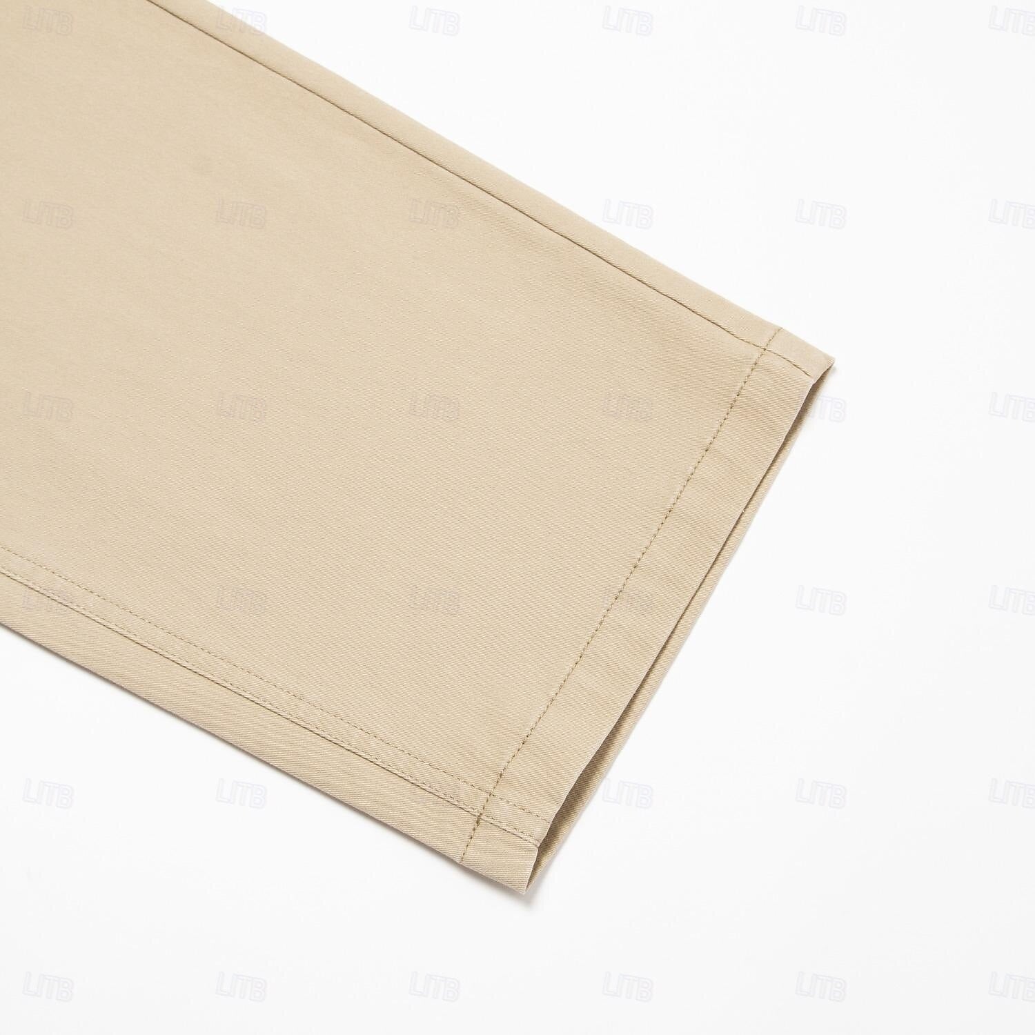 Solid Color Full Length Chinos