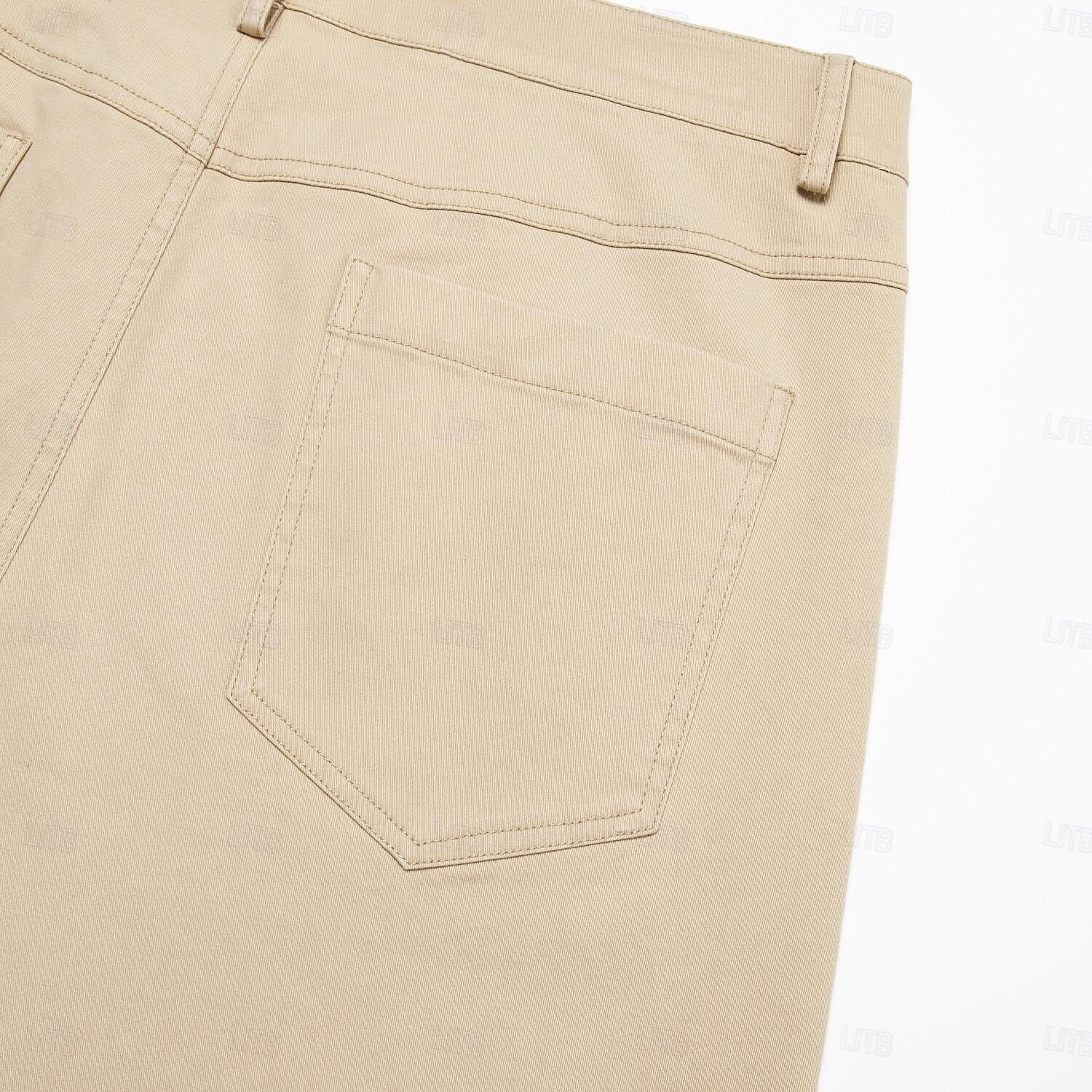 Solid Color Full Length Chinos