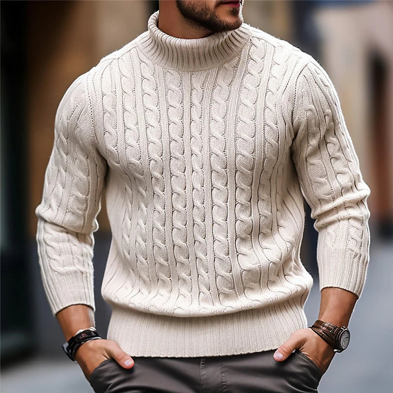 Men's Premium Cable Knit Sweater