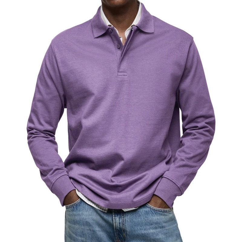 Men's Classic Long Sleeve Polo Shirt