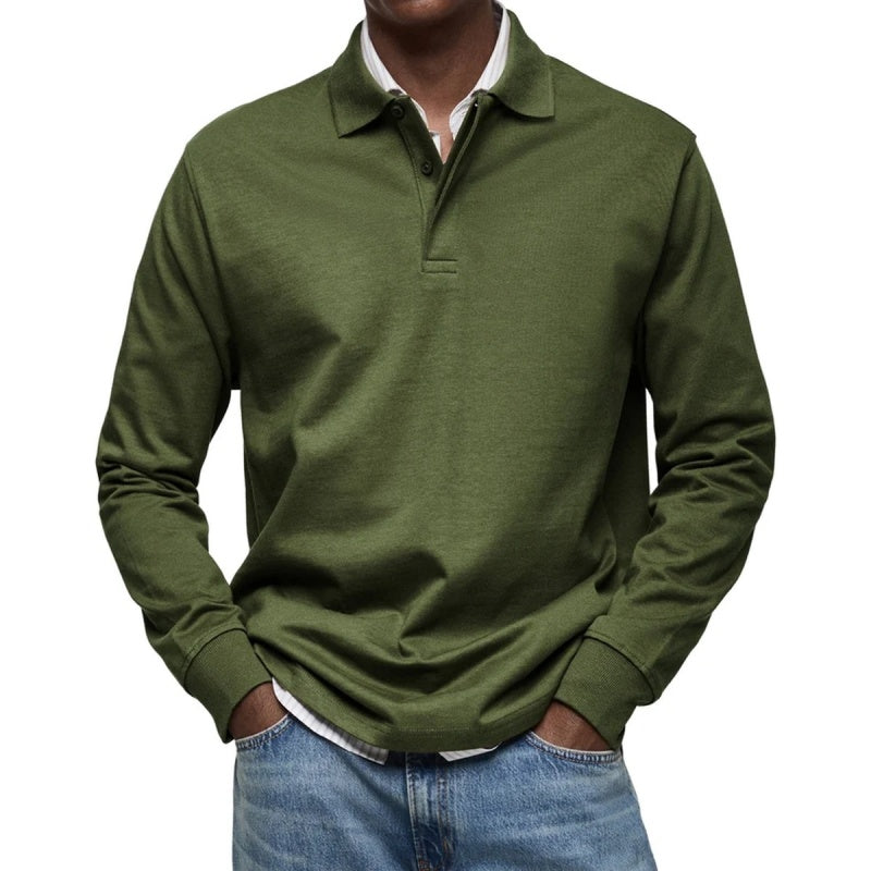 Men's Classic Long Sleeve Polo Shirt
