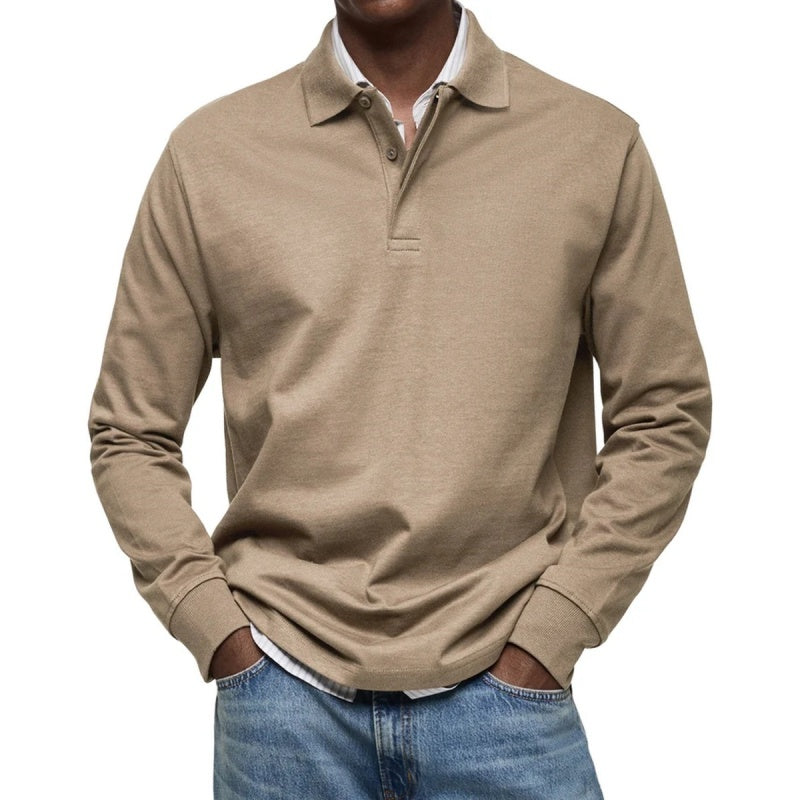 Men's Classic Long Sleeve Polo Shirt