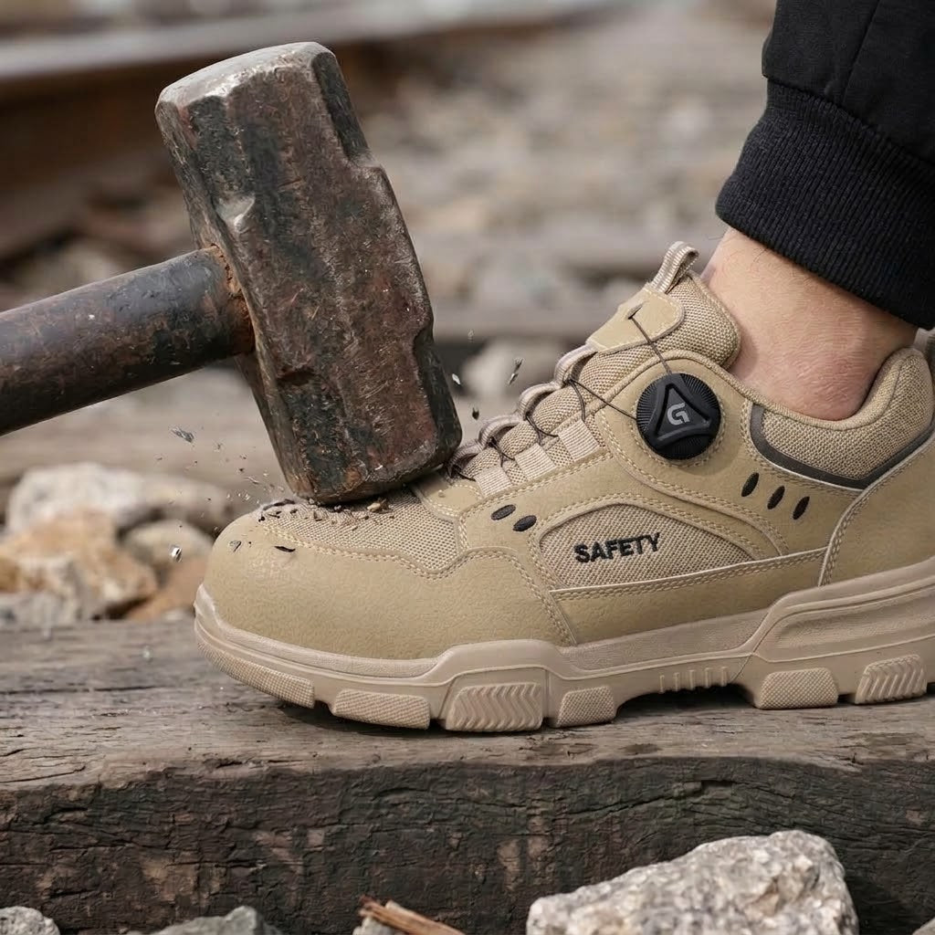 Men's Lightweight Safety Work Shoes with Smart Dial