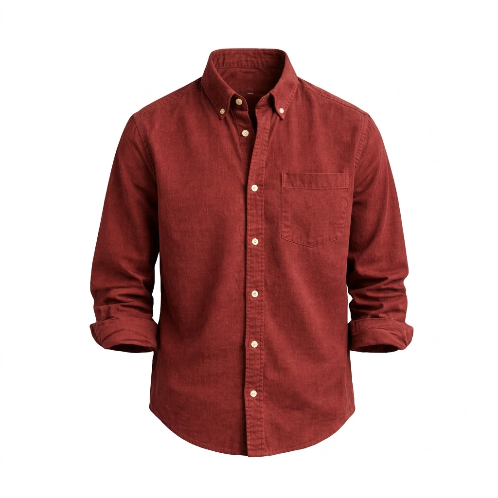 Men’s Classic Handmade Casual Button-Down Shirt