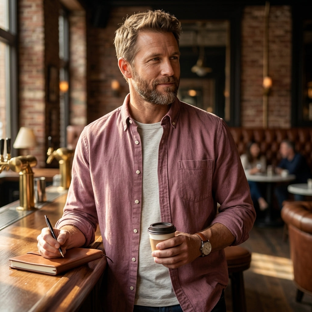 Men’s Classic Handmade Casual Button-Down Shirt