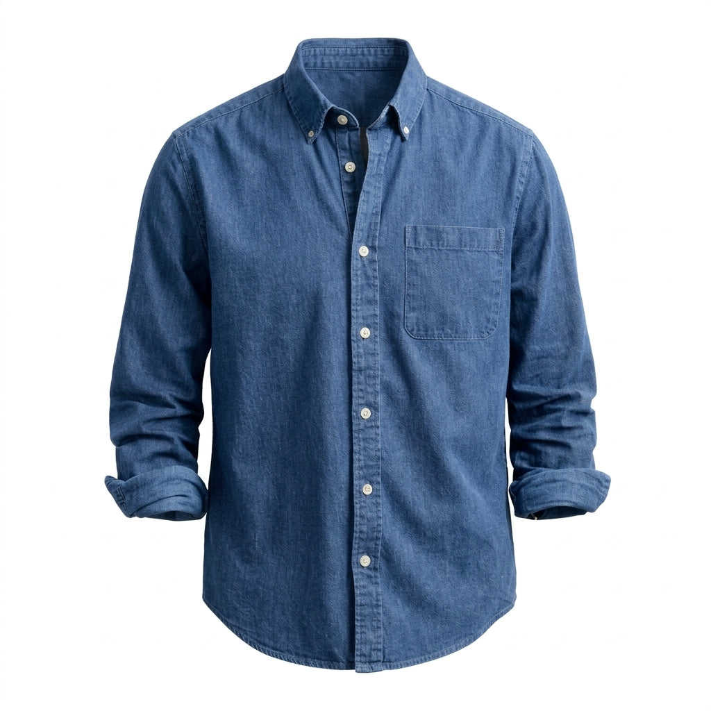 Men’s Classic Handmade Casual Button-Down Shirt