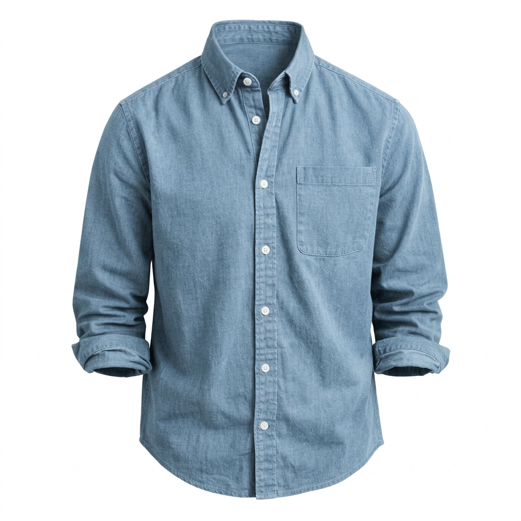 Men’s Classic Handmade Casual Button-Down Shirt
