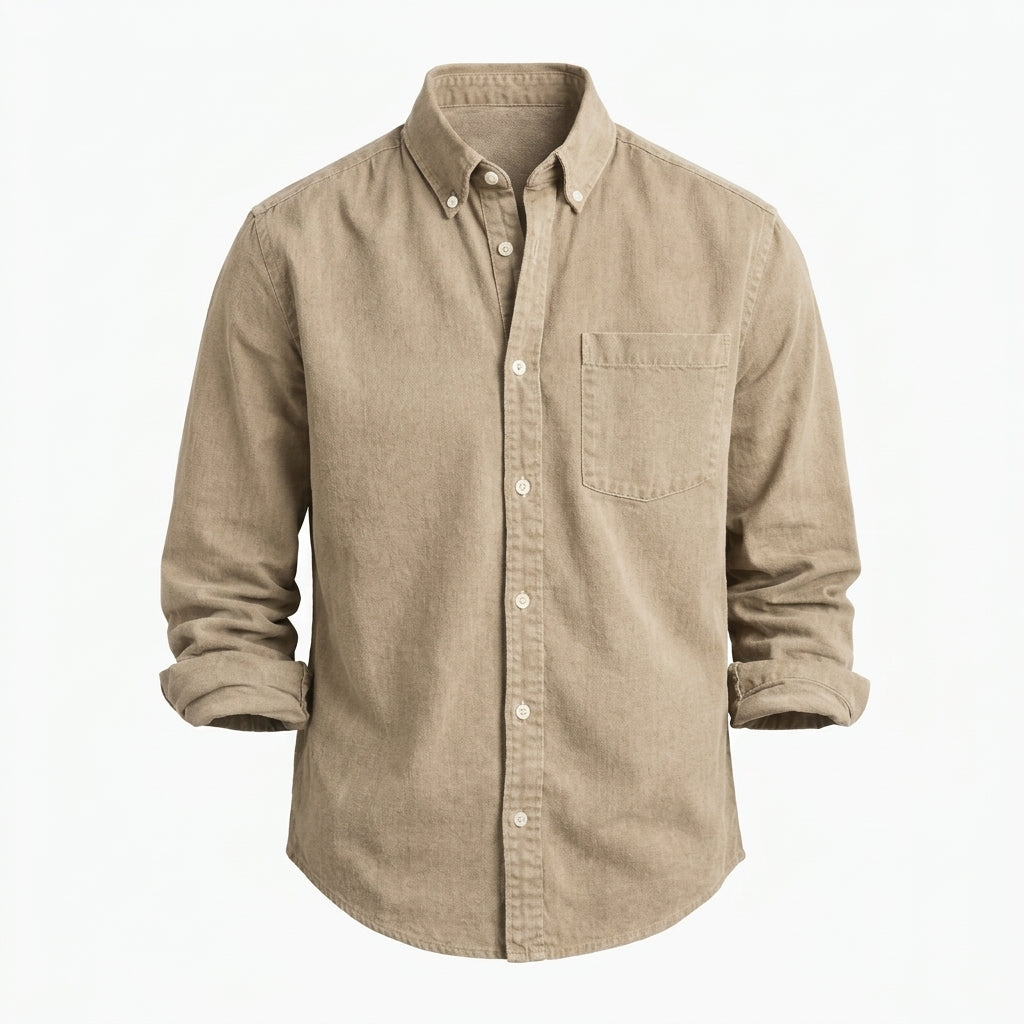Men’s Classic Handmade Casual Button-Down Shirt