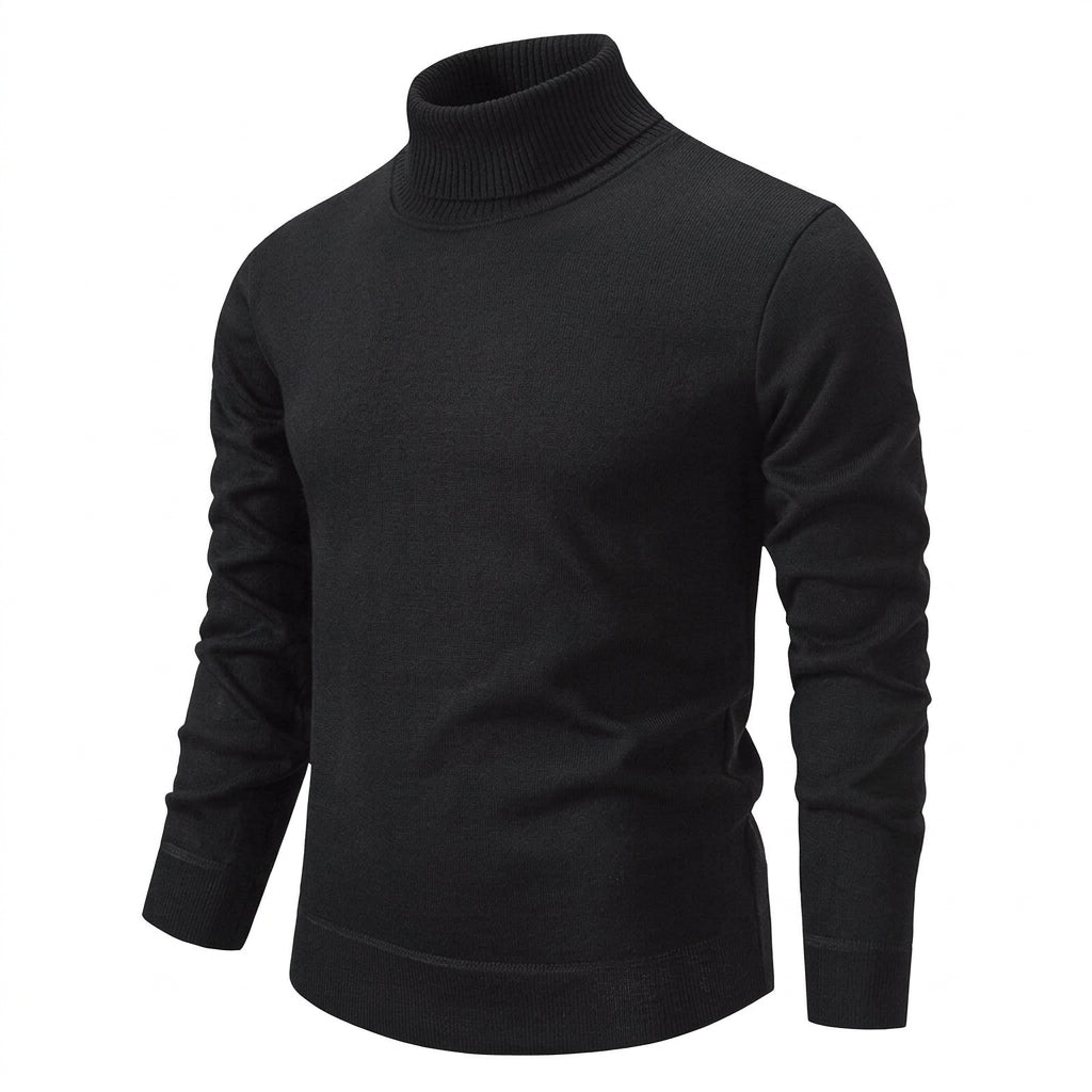 Men's Ribbed Turtleneck Sweater