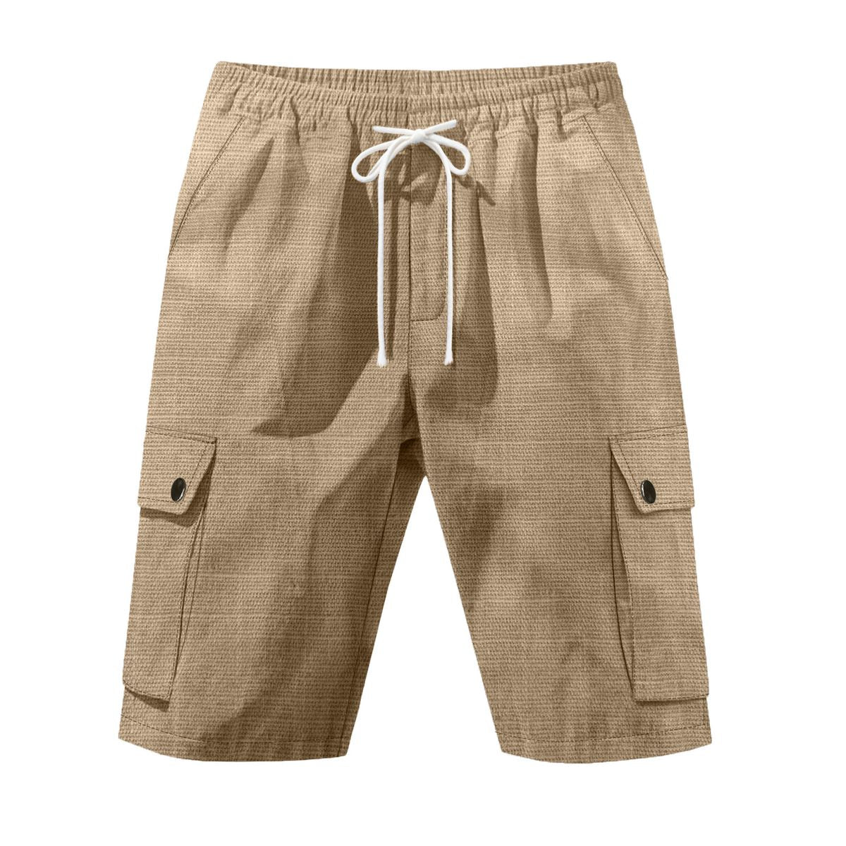Men's Casual Breathable Linen-Blend Cargo Shorts