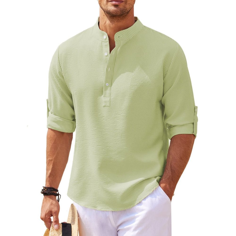 Men’s Long Sleeve Henley Shirt