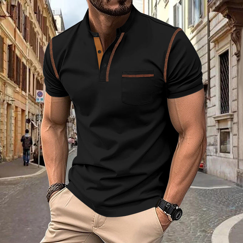 Herren moderner klassischer Polo -Shirt