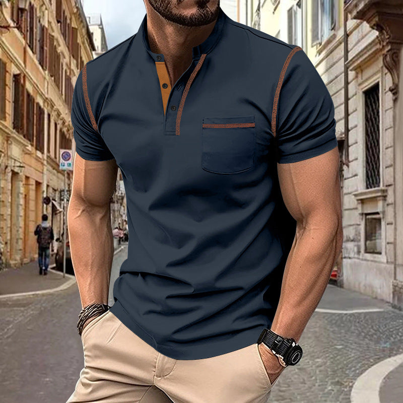 Herren moderner klassischer Polo -Shirt