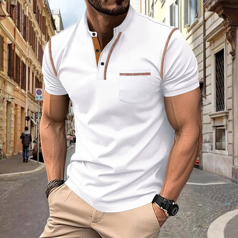 Herren moderner klassischer Polo -Shirt