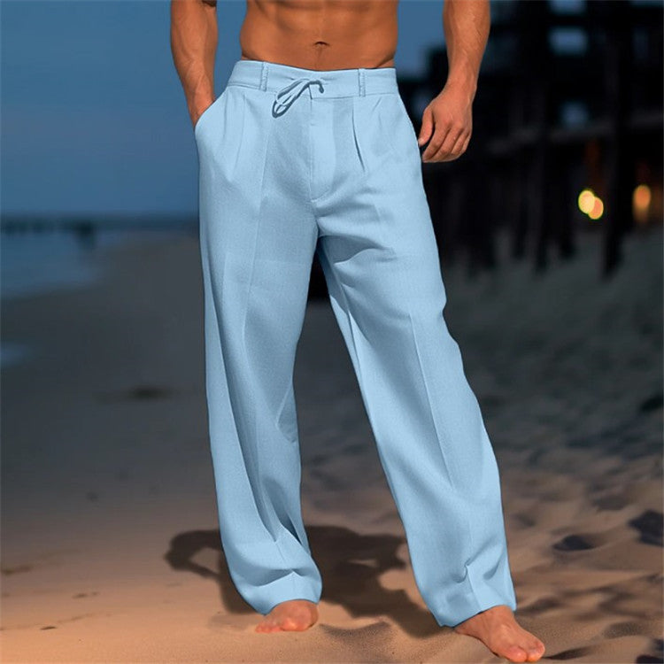 Men's Relaxed Fit Drawstring Beach Pant