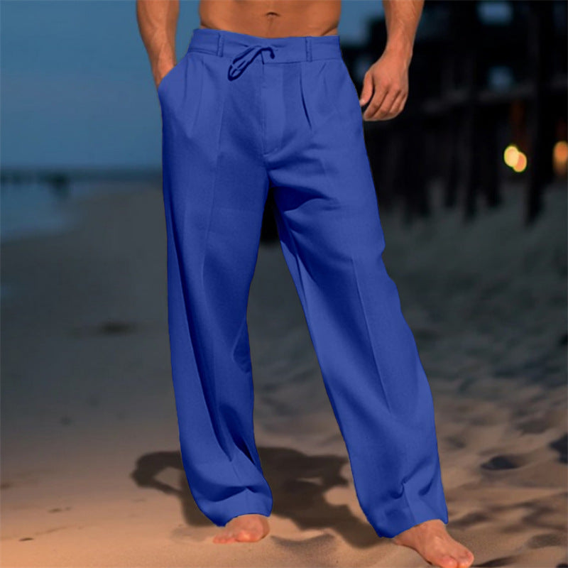 Men's Relaxed Fit Drawstring Beach Pant