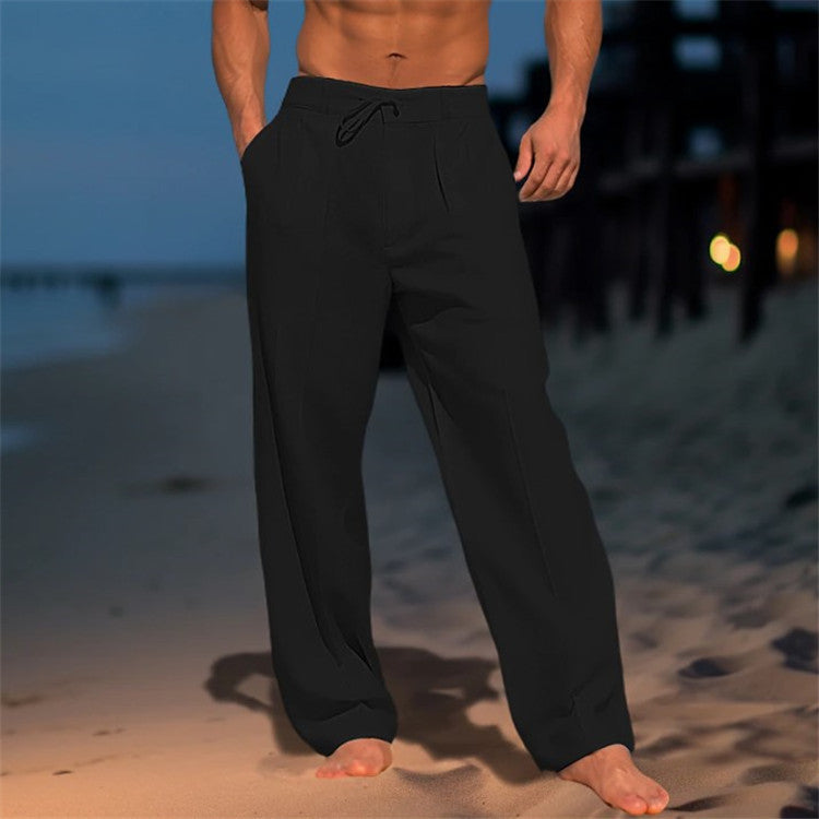 Men's Relaxed Fit Drawstring Beach Pant
