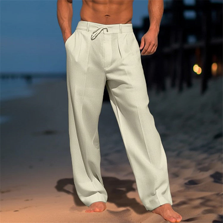 Men's Relaxed Fit Drawstring Beach Pant