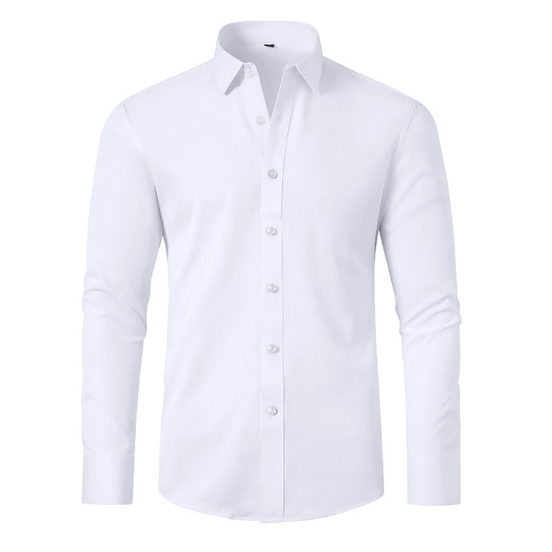 White dress shirt on a white background
