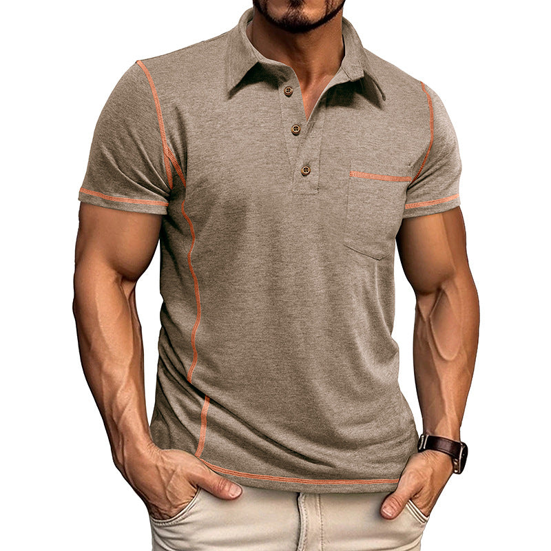 Men's Slim Fit Contrast Trim Polo Shirt