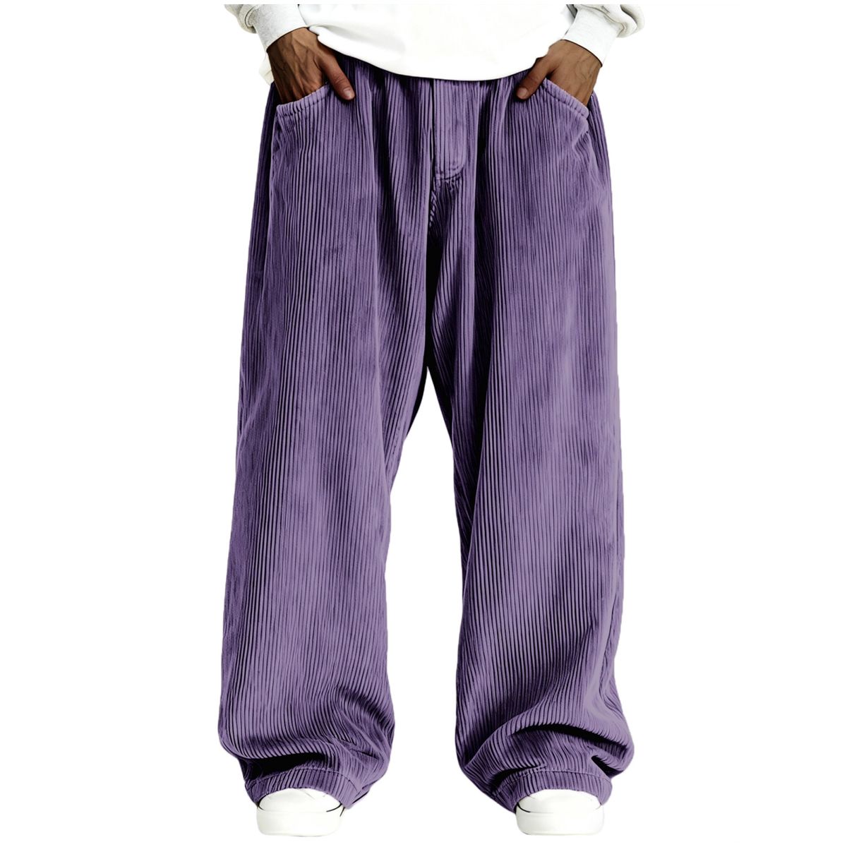 Men's Vintage Corduroy Wide-Leg Pants