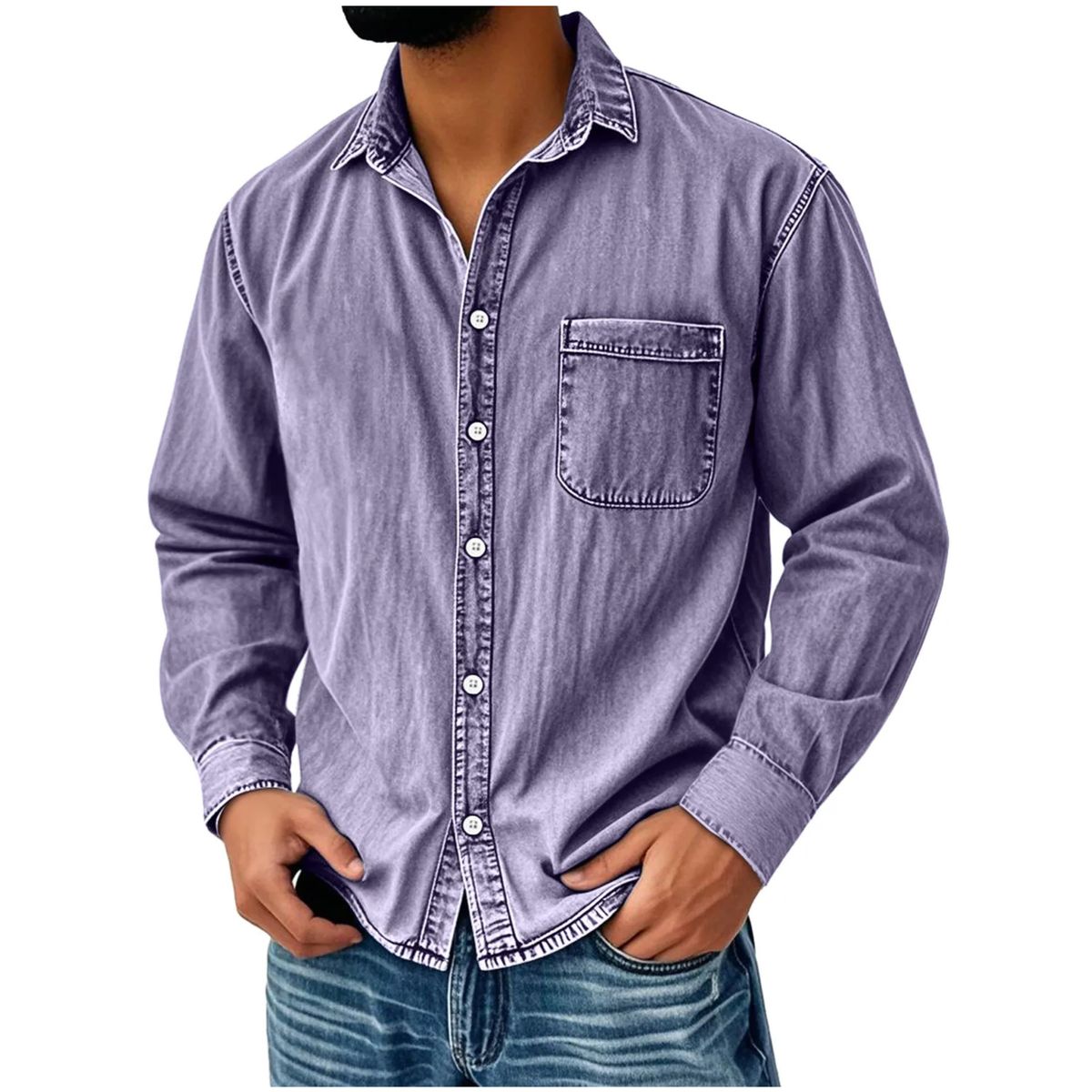 Men’s Vintage Washed Cotton Shirt