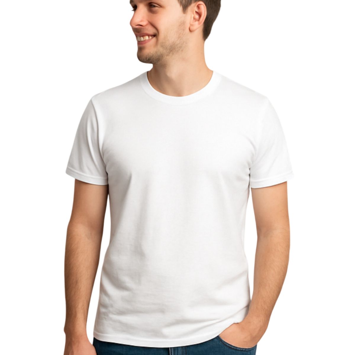 T-Shirt Homme Classique en Coton Premium