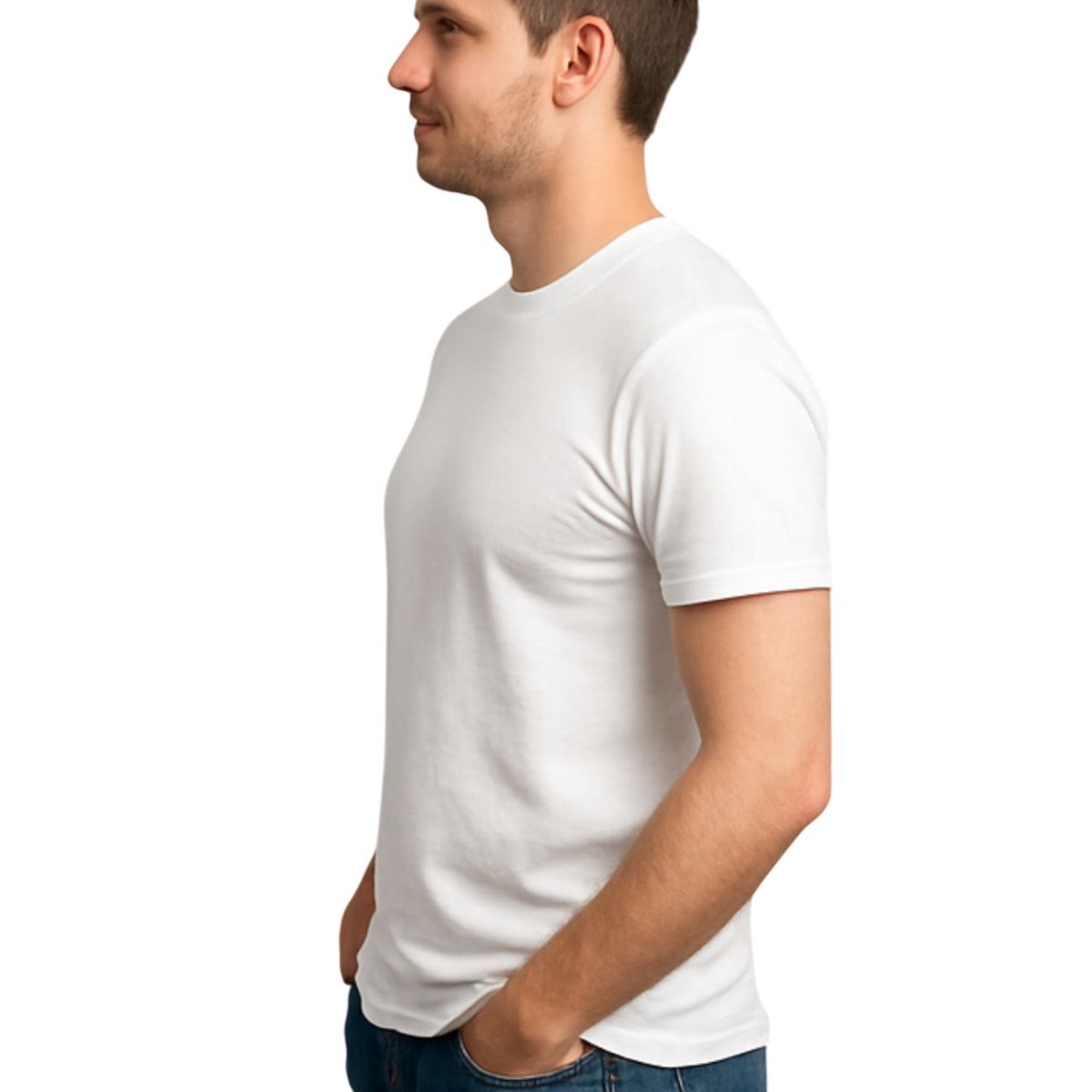 T-Shirt Homme Classique en Coton Premium