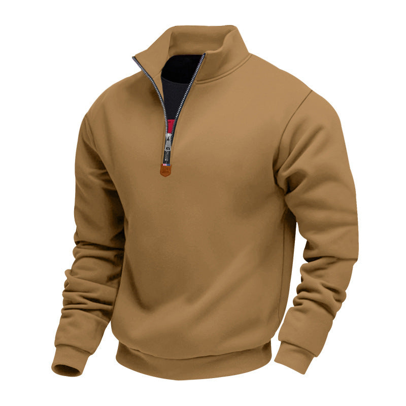 Men's Casual Quarter-Zip Pullover Sweatshirt