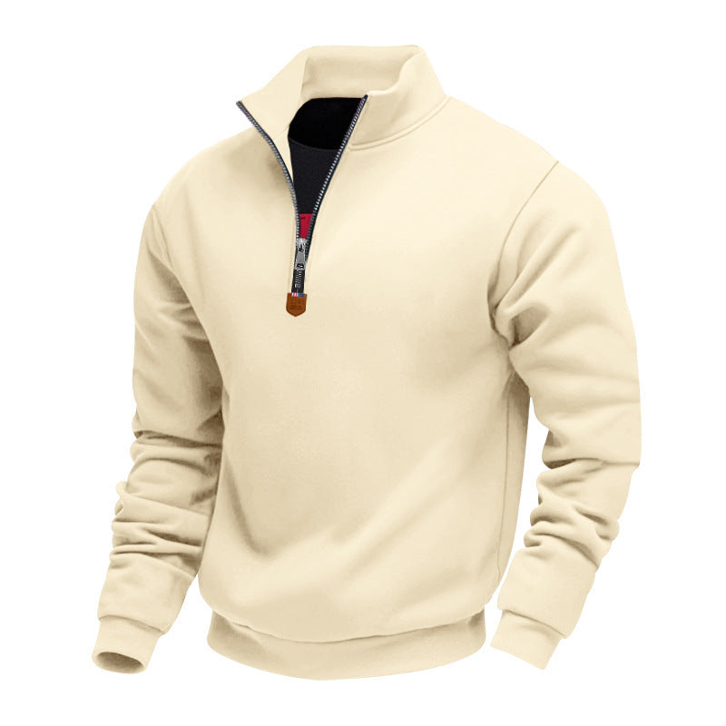 Men's Casual Quarter-Zip Pullover Sweatshirt