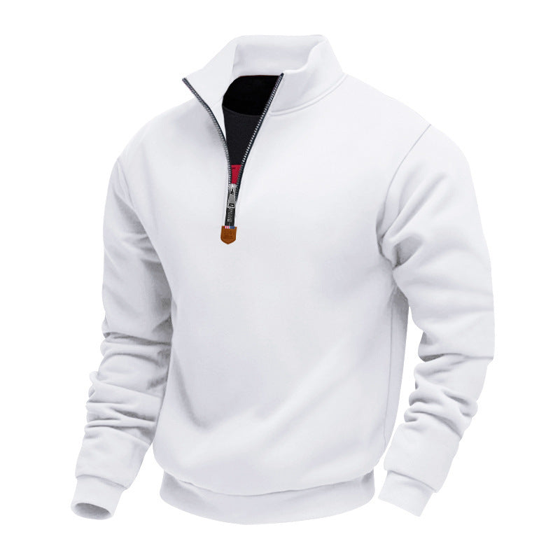 Men's Casual Quarter-Zip Pullover Sweatshirt