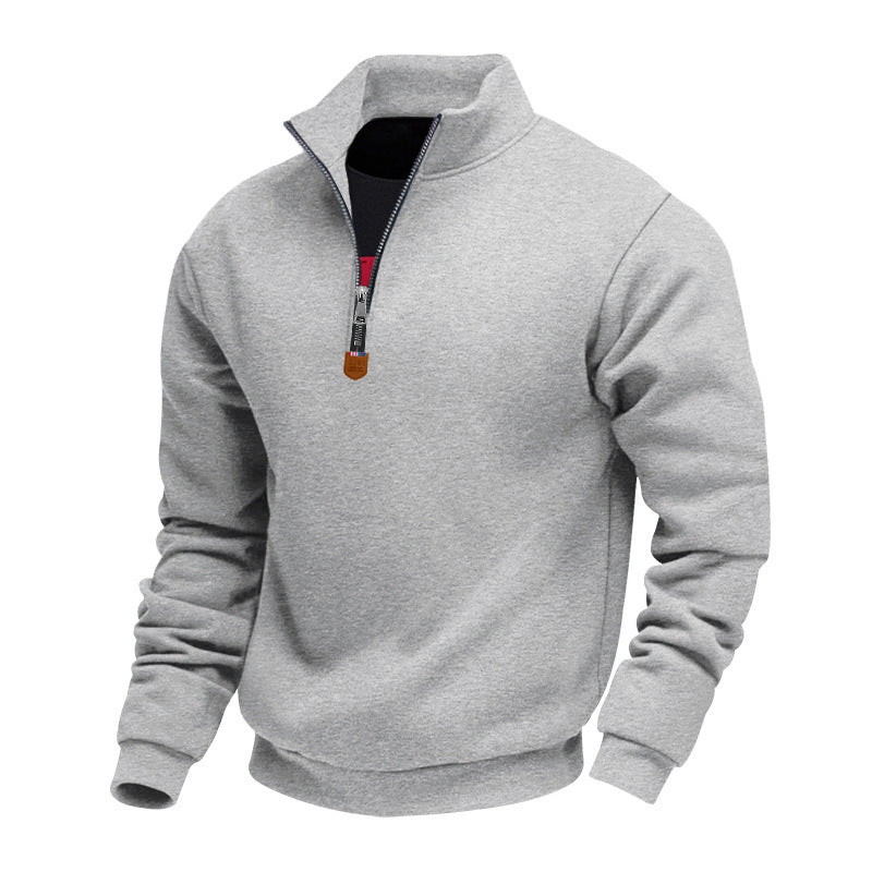 Men's Casual Quarter-Zip Pullover Sweatshirt