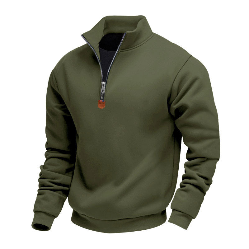 Men's Casual Quarter-Zip Pullover Sweatshirt