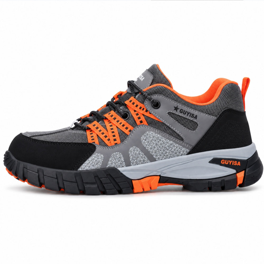 Men's Lightweight Safety Work Shoes with Impact-Resistant Toe